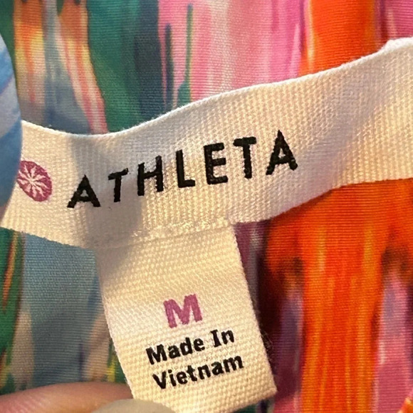 Athleta Martinique Ikat Dress faux wrap sundress - Picture 5 of 10